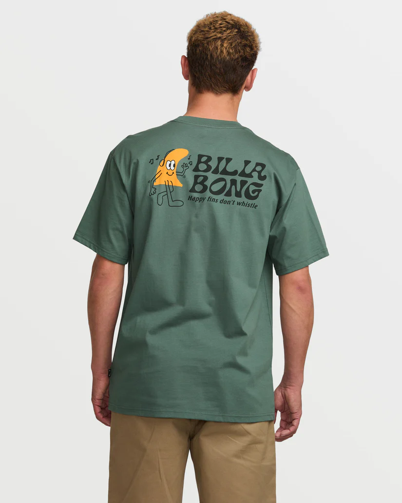 CAMISETA MASCULINO BILLABONG HAPPY FINS REGULAR – foto 2